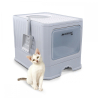 Arenero para gatos | Cerrado | Incluye pala | Gran capacidad | Bandeja extensible y extraíble | Estable | CatBox | Mobiclinic