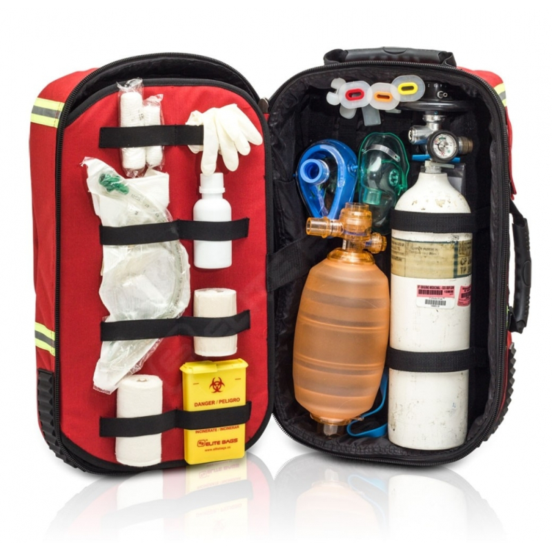 Elite Bags, Mochila de emergencias sanitarias, City´s, 40 x 28 x 14 cm,  Repelente al agua, Base antideslizante, Mochila primeros auxilios, Mochila  de