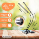 Lámpara de cultivo | LED | 3 modos | 6000K| Negro| Temporizador | 10 niveles de brillo | Giro 360º | Growflex | Mobiclinic - Foto 6