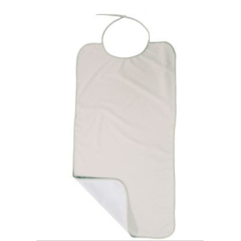 Babero de algodón | Impermeable | 80X40 cm | Blanco