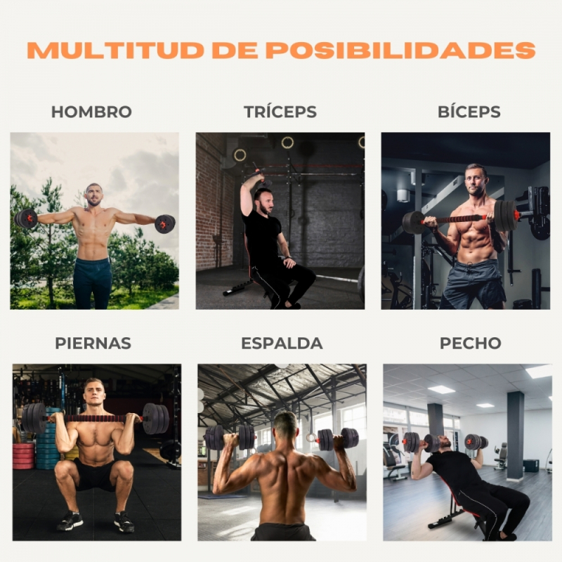 Juego De Mancuernas Ajustables Para Gimnasio En Casa, Conjunto De