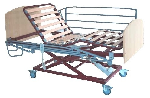 Cama articulada eléctrica, 196x90 cm, incluye elevador, barandillas, piecero y cabecero, lamas anti bacterias, tecnimoem