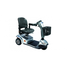 Scooter eléctrico movilidad reducida | Con 3 ruedas neumáticas | Color plata | Mod. Leo | Invacare