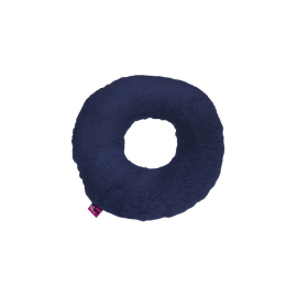 Cojín antiescaras Sanitized con agujero y forma redonda, color azul marino 44x11cm