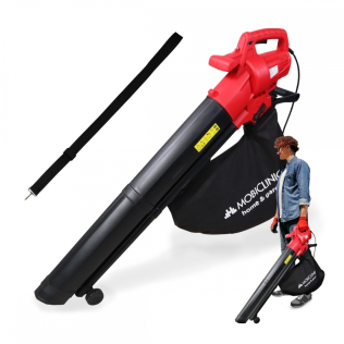 Sopladora aspiradora enchufable | 900W | 3 en 1 | Tritura | Con asa para hombro | 6 velocidades | Mobiclean | Mobiclinic