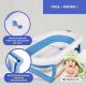 Pack de baño para bebés | Bañera infantil | Plegable | Antideslizante | Azul | Termómetro de baño | Sin mercurio | Mobiclinic - Foto 4