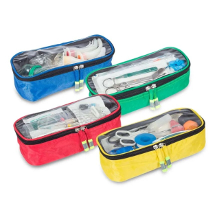 Set de compartimentos de colores | Estuches de colores | 4 unidades | Azul, rojo verde y amarillo | Elite Bags