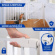 Barrera escalera con puerta |76cm alto |Niños |A presión| Cierre automático |Doble apertura |Regulable 75-82cm|Raily |Mobiclinic - Foto 4