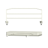 Par de barandillas de cama | Abatibles | Universales | Sin aro | Largo 120 cm | Alto 50 cm