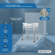 Banqueta baño | Altura regulable | Asiento en U | Conteras antideslizantes | Bahía | Mobiclinic - Foto 1
