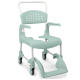 Silla de baño con WC | Reposabrazos y reposapiés | Con ruedas | Varias alturas | CLEAN - Foto 2