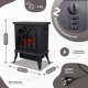 Chimenea eléctrica | 1800W | Llama 3D| Protección sobrecalentamiento | Temperatura regulable | Decorativa | Ira | Mobiclinic - Foto 2