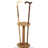 Expositor para bastones de 12 unidades | Madera | 50 cm altura