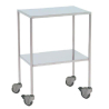 Mesa auxiliar | Acero esmaltado | 2 Estantes |4 ruedas | 2 Frenos | Mobiclinic