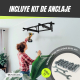 Barra de dominadas pared | Con enganches para accesorios | Incluye kit de anclaje | Hasta 250kg | Modelo K2 | Mobiclinic - Foto 3