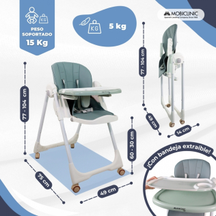 Andador Bebes TORAL Trona Bebe Evolutiva U2013 Plegable