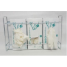 Soporte metálico de pared para caja de guantes | 40 x 25.5 x 7.5 cm
