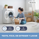 Cojín de lactancia | 3 en 1 | Multiposición | Cuerdas ajustables | Lavable a máquina | Estampado Vichy | Aura | Mobiclinic - Foto 7