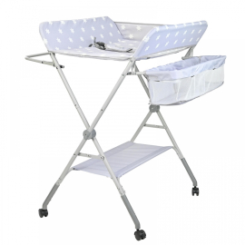 Mesa cambiador simple Blanco / Gris. Mod Zoey