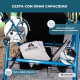 Andador | Plegable | Aluminio | Frenos en manetas | Asiento y respaldo | 4 ruedas | Azul | Escorial | Mobiclinic - Foto 8