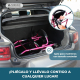 Andador | Plegable | Aluminio | Frenos en manetas | Asiento y respaldo | 4 ruedas | Rosa | Escorial | Mobiclinic - Foto 4