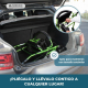 Andador | Plegable | Aluminio | Frenos en manetas | Asiento y respaldo | 4 ruedas | Verde | Escorial | Mobiclinic - Foto 4
