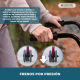 Andador plegable | Asiento y respaldo | Aluminio | Cesta | Para ancianos | Rosa | Prado | Mobiclinic - Foto 3