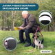 Andador plegable | Asiento y respaldo | Aluminio | Cesta | Para ancianos | Rosa | Prado | Mobiclinic - Foto 5