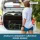 Andador plegable | Asiento y respaldo | Aluminio | Cesta | Para ancianos | Verde | Prado | Mobiclinic - Foto 4