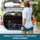 Andador plegable | Asiento y respaldo | Aluminio | Cesta | Para ancianos | Azul | Prado | Mobiclinic - Foto 4