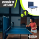 Mesa de Ping Pong | Plegable y portátil | Diseño Profesional | Ruedas 360º | Red, palas y pelotas | Tokyo | Azul | Mobiclinic - Foto 12