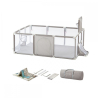 Parque de juegos infantil con alfombra Mod Kidland Gris