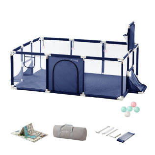 Parque de juegos infantil con alfombra Mod Kidland Azul