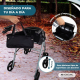 Andador con ruedas | Plegable | Aluminio | Frenos en manetas | Asiento y respaldo | Gris | Sofía | Mobiclinic - Foto 8