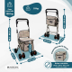 Carro de la compra andador | 4 ruedas | Hasta 120Kg | Plegable | Con bolsa | Sistema de frenado | Cuadros | Coliseo | Mobiclinic - Foto 1