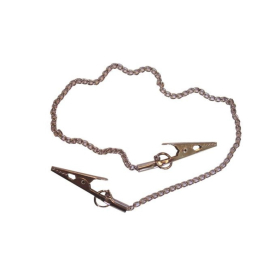 Cadena de metal 35cm porta baberos y servilletas. Para uso médico