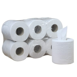 Rollo bobina papel secamanos | Lote 6 rollos | Precortado a 40...