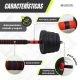 Par de mancuernas 30 Kg | Ajustable | 2 en 1 | Barra de conexión | Portátil | Desmontable | Maxifit | Mobiclinic - Foto 5