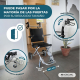 Silla de ruedas | Tránsito | Asiento 34 cm | Plegable | Aluminio | Ruedas pequeñas | Frenos Manetas | Neptuno | Mobiclinic - Foto 7