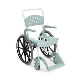 Silla de ducha autopropulsable | Cómoda | Reposabrazos y...