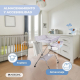 Mesa cambiador Bebé | Altura ajustable | Ruedas con freno | Arnés de seguridad | Almacenaje | Plegable | Zoey | Mobiclinic - Foto 3