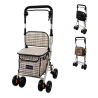 Carro de la compra andador | 4 ruedas | Hasta 120Kg | Plegable | Con bolsa | Sistema de frenado | Cuadros | Coliseo | Mobiclinic