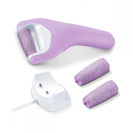 Máquina para callos y durezas recargable Beurer, cuidado de los pies con luz LED