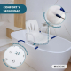 Silla de baño giratoria | Reposabrazos | Respaldo | Anatómica | 360º | Acero Inoxidable | Lago | Mobiclinic - Foto 7