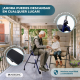 Andador para ancianos | Plegable | Asiento | 2 ruedas | Azul | Emérita | Mobiclinic - Foto 3