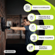 Máquina de boxeo | 9 modos y velocidades | Incluye guantes | Luces | Pantalla LED y Bluetooth | MusicKangu | Mobiclinic - Foto 7