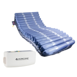 Colchón antiescaras de aire | Con compresor | TPU Nylon | Varios anchos | 20 celdas | Azul | Mobi 4 | Mobiclinic