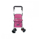 Carro de la compra andador | 4 ruedas | Hasta 120 Kg | Plegable | Con bolsa | Sistema de frenado | Fucsia| Coliseo | Mobiclinic - Foto 1