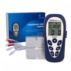 Electro estimulador portátil | Alivio del dolor con electrodos | 16 programas | TENS eco basic