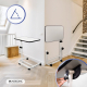 Mesa auxiliar ajustable | 12 alturas | Tablero con inclinación | Plegable | Ruedas con freno | Base en C | Cumbre | Mobiclinic - Foto 5